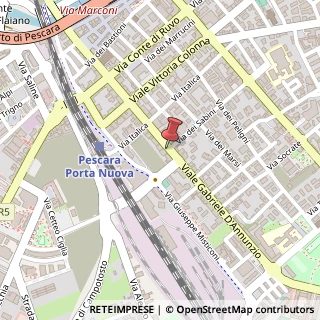 Mappa Viale Gabriele D'Annunzio, 167, 65127 Pescara, Pescara (Abruzzo)