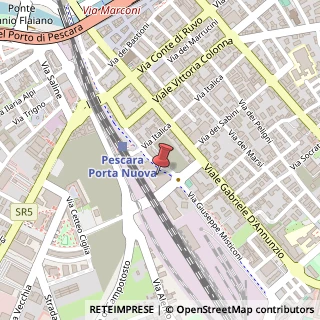 Mappa Via Giuseppe Misticoni, 65129 Pescara PE, Italia, 65129 Pescara, Pescara (Abruzzo)