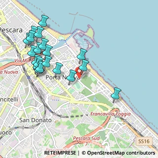 Mappa Via Fernando Francesco d'Avalos, 65129 Pescara PE, Italia (1.193)