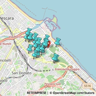 Mappa Via Fernando Francesco d'Avalos, 65129 Pescara PE, Italia (0.6605)