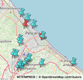 Mappa Via De Berardinis Giovanni, 65126 Pescara PE, Italia (5.46882)