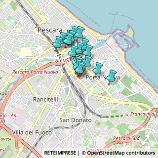 Mappa Via Giustino de Cecco, 65127 Pescara PE, Italia (0.6475)