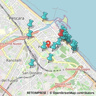 Mappa Via Benedetto Croce, 65126 Pescara PE, Italia (0.8615)