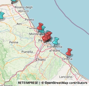 Mappa Via Lago di Borgiano, 65128 Pescara PE, Italia (14.52545)