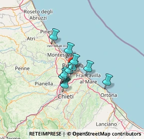 Mappa Via Lago di Borgiano, 65128 Pescara PE, Italia (7.91818)