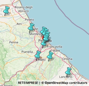 Mappa Via Lago di Borgiano, 65128 Pescara PE, Italia (14.41636)