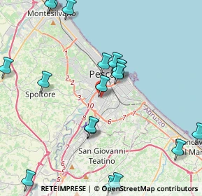 Mappa Via Lago di Borgiano, 65128 Pescara PE, Italia (5.22667)