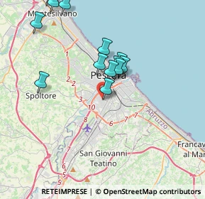 Mappa Via Lago di Borgiano, 65128 Pescara PE, Italia (3.93)