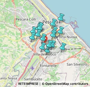 Mappa Via Lago di Borgiano, 65128 Pescara PE, Italia (1.13)
