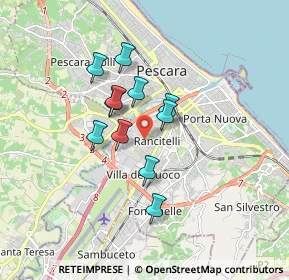 Mappa Via Lago di Borgiano, 65128 Pescara PE, Italia (1.34091)