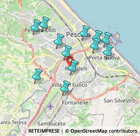 Mappa Via Lago di Borgiano, 65128 Pescara PE, Italia (1.78333)