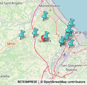 Mappa Via del Convento, 65010 Spoltore PE, Italia (3.73091)