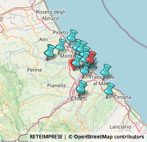 Mappa Via del Convento, 65010 Spoltore PE, Italia (8.93588)