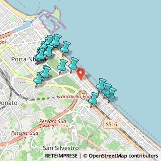Mappa Viale Teofilo Patini, 65129 Pescara PE, Italia (1.0335)