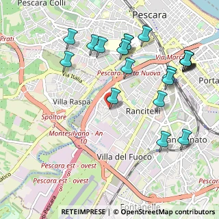 Mappa Via Stradonetto, 65123 Pescara PE, Italia (1.2675)