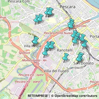 Mappa Via Stradonetto, 65123 Pescara PE, Italia (1.0945)
