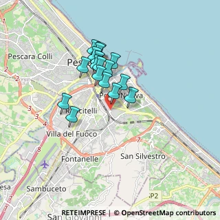 Mappa Via San Francesco D'Assisi, 65129 Pescara PE, Italia (1.43588)