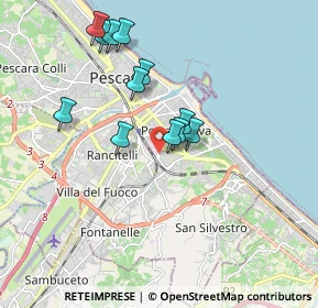 Mappa Via San Francesco D'Assisi, 65129 Pescara PE, Italia (1.71083)