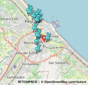 Mappa Via San Francesco D'Assisi, 65129 Pescara PE, Italia (1.64385)