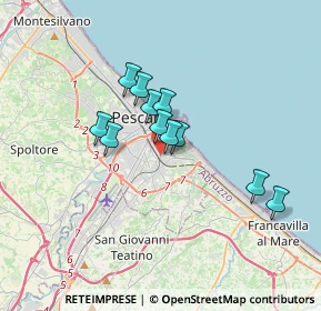 Mappa Via San Francesco D'Assisi, 65129 Pescara PE, Italia (2.63273)