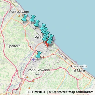 Mappa Via San Francesco D'Assisi, 65129 Pescara PE, Italia (2.64583)