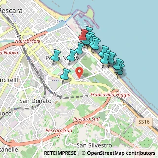 Mappa Viale della Pineta, 65129 Pescara PE, Italia (0.854)