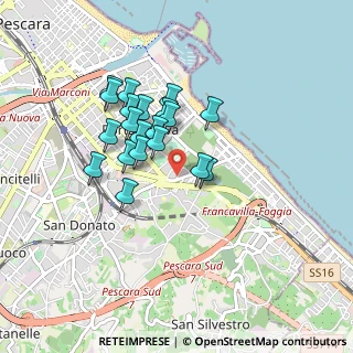 Mappa Viale della Pineta, 65129 Pescara PE, Italia (0.7415)