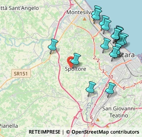 Mappa Piazza D'Albenzio, 65010 Spoltore PE, Italia (5.00737)