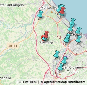 Mappa Piazza D'Albenzio, 65010 Spoltore PE, Italia (4.80059)