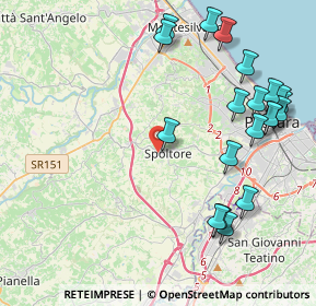 Mappa Piazza D'Albenzio, 65010 Spoltore PE, Italia (5.179)