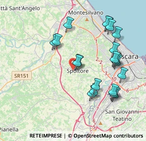 Mappa Via Santa Maria, 65010 Spoltore PE, Italia (4.237)