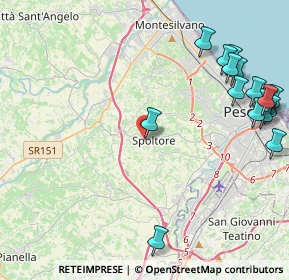 Mappa Piazza D'Albenzio, 65010 Spoltore PE, Italia (5.88824)