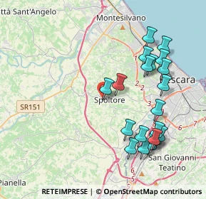 Mappa Piazza D'Albenzio, 65010 Spoltore PE, Italia (4.476)