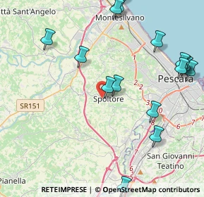 Mappa Piazza D'Albenzio, 65010 Spoltore PE, Italia (5.42938)