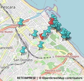 Mappa Via Tinozzi, 65126 Pescara PE, Italia (0.821)