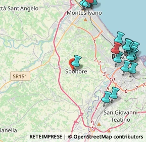 Mappa Via dei Calderai, 65010 Spoltore PE, Italia (5.8315)