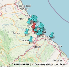 Mappa Via dei Calderai, 65010 Spoltore PE, Italia (7.70143)