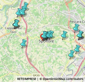Mappa Via dei Calderai, 65010 Spoltore PE, Italia (2.3535)