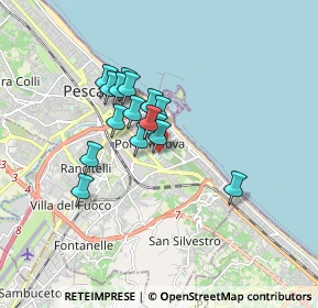 Mappa Viale V. Pepe, 65126 Pescara PE, Italia (1.3025)