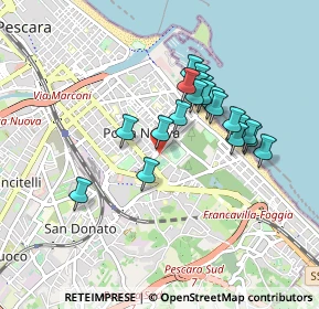 Mappa Viale V. Pepe, 65126 Pescara PE, Italia (0.7835)