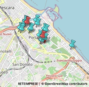 Mappa Viale V. Pepe, 65126 Pescara PE, Italia (0.7655)