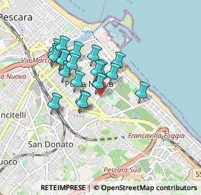 Mappa Viale V. Pepe, 65126 Pescara PE, Italia (0.745)
