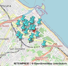 Mappa Viale V. Pepe, 65126 Pescara PE, Italia (0.652)