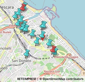 Mappa Viale V. Pepe, 65126 Pescara PE, Italia (1.0005)