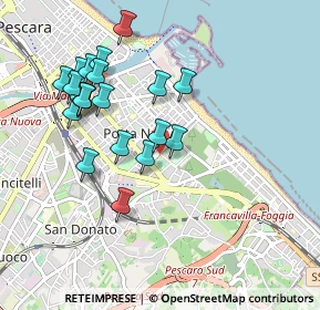 Mappa Viale V. Pepe, 65126 Pescara PE, Italia (0.9735)
