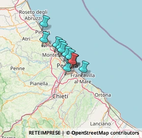 Mappa Viale V. Pepe, 65126 Pescara PE, Italia (7.50273)