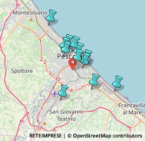 Mappa Via Cetteo Ciglia, 65128 Pescara PE, Italia (2.56667)