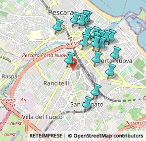 Mappa Via Cetteo Ciglia, 65128 Pescara PE, Italia (0.9665)
