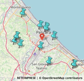 Mappa Via Sacco, 65128 Pescara PE, Italia (4.44077)