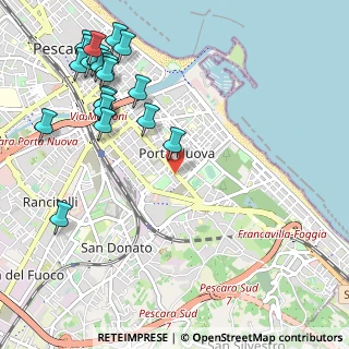 Mappa Viale Gabriele D'Annunzio, 65121 Pescara PE, Italia (1.4115)